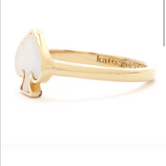 NEW KATE SPADE ♠️ PEARL SIGNATURE RING - 7 - Picture 4 of 9
